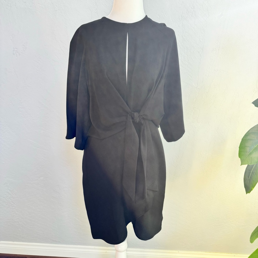 Topshop Faux Wrap Tie Mini Dress